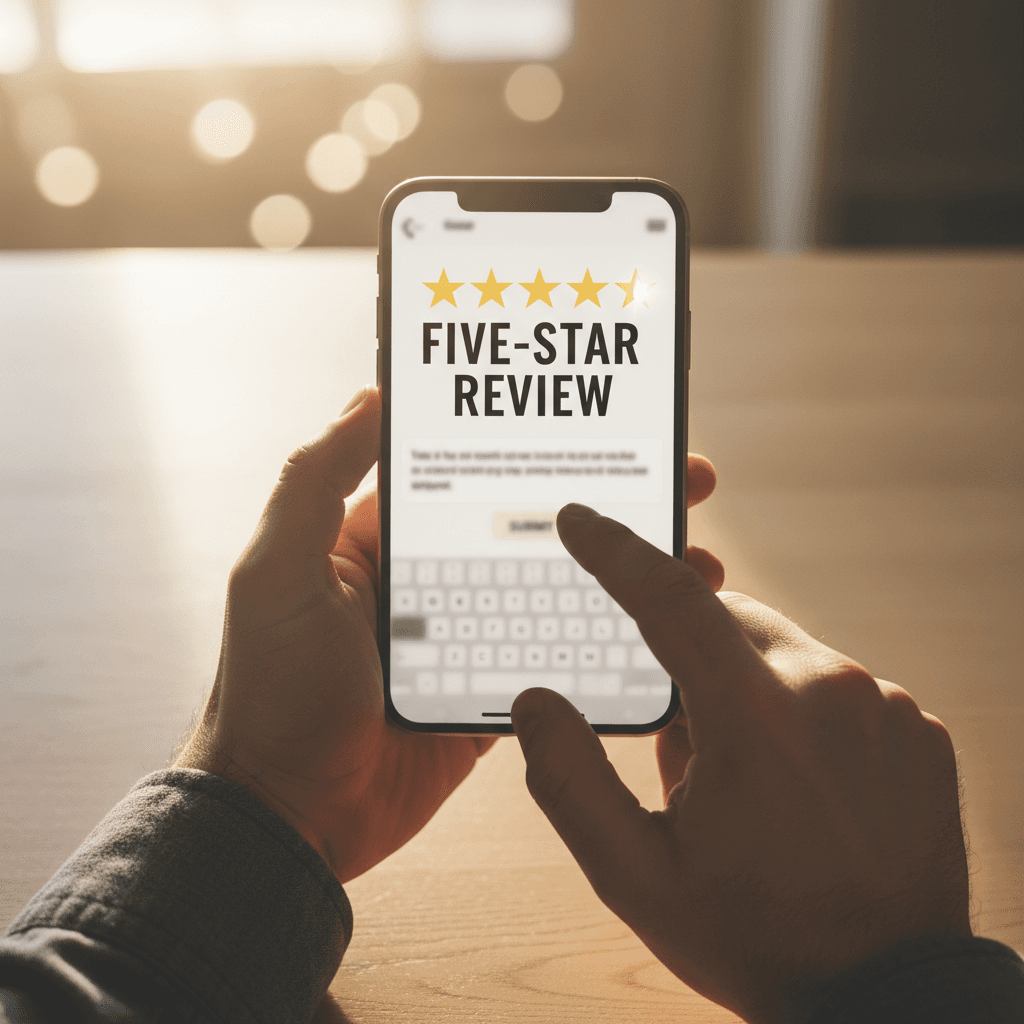Customer reviews on Google