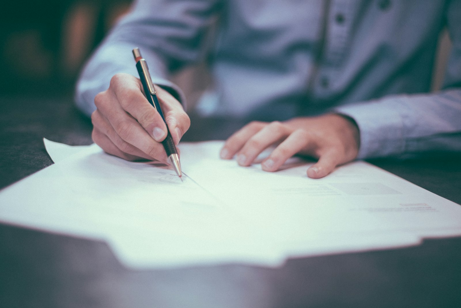 Tablet and notes used to log negative keyword decisions