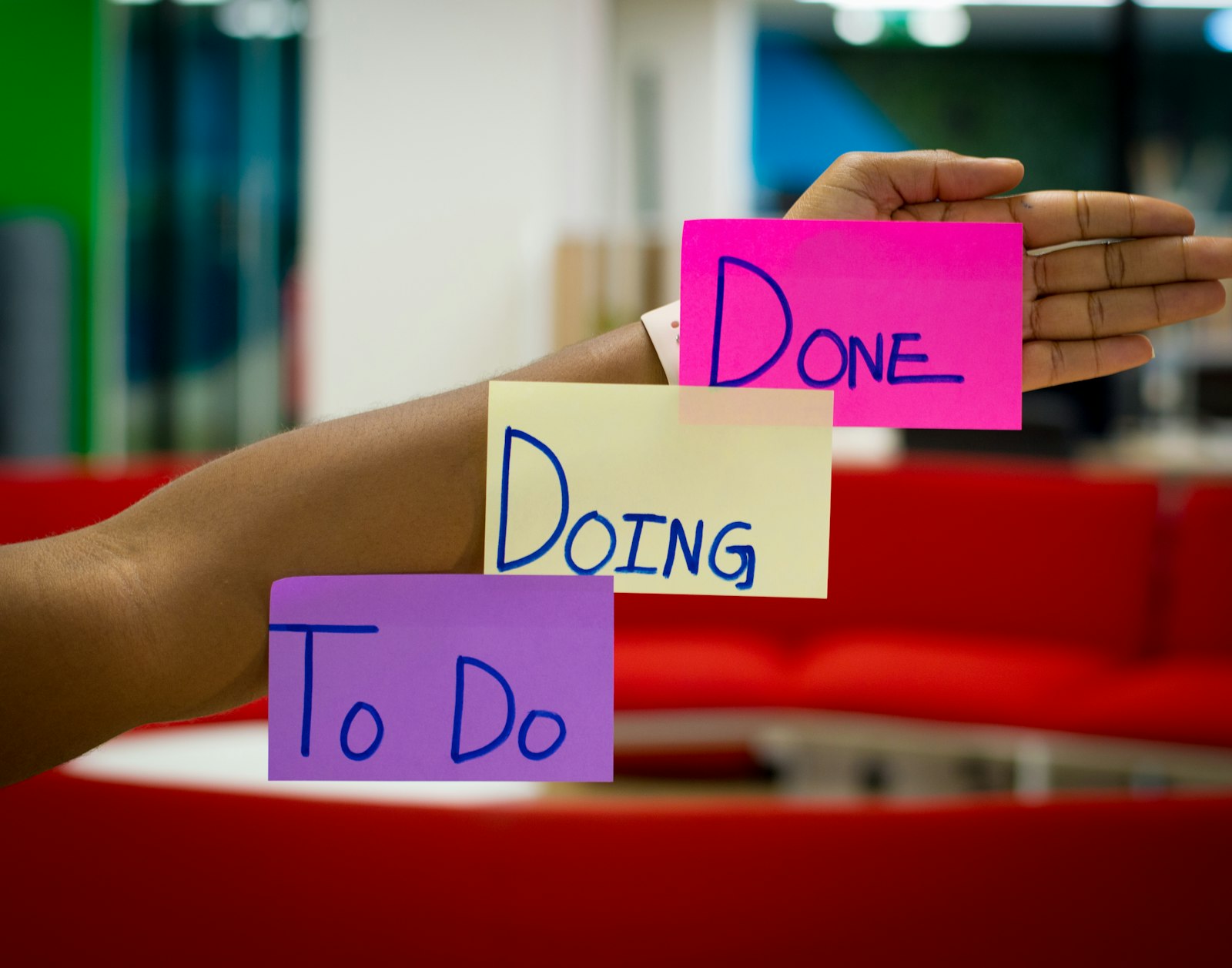 Task board used to prioritize SEO and ads work