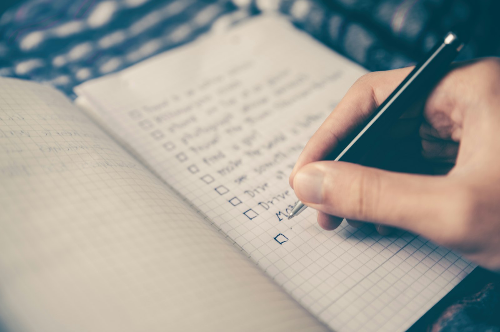 Checklist on a notepad representing a Google Business Profile audit